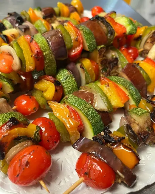 Pinchos de vegetales
